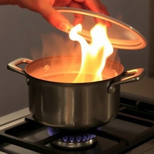油锅冒火，如何处理及预防？