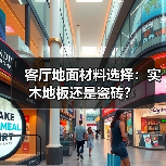 客厅地面材料选择：实木地板还是瓷砖？（图2）