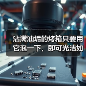 沾满油垢的烤箱只要用它泡一下，即可光洁如新！（图4）