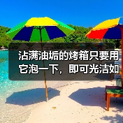 沾满油垢的烤箱只要用它泡一下，即可光洁如新！（图3）
