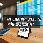 客厅地面材料选择：实木地板还是瓷砖？（图2）