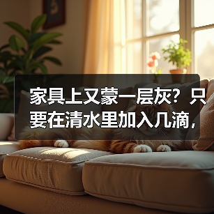 家具上又蒙一层灰？只要在清水里加入几滴，