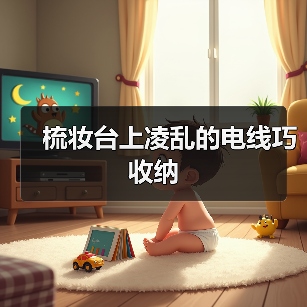 梳妆台上凌乱的电线巧收纳（图3）