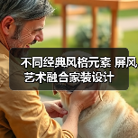 不同经典风格元素 屏风艺术融合家装设计（图4）