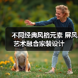不同经典风格元素 屏风艺术融合家装设计（图4）