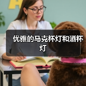 优雅的马克杯灯和酒杯灯