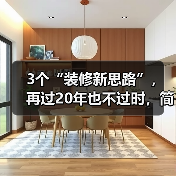 3个“装修新思路”，再过20年也不过时，