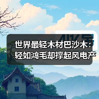 世界最轻木材巴沙木:轻如鸿毛却撑起风电产业半边天(图4) 世界最轻木材巴沙木:轻如鸿毛却撑起风电产业半边天(图4)