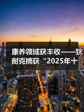 康养领域获丰收——狄耐克摘获“2025年十大智慧康养品牌奖”！（图2）
