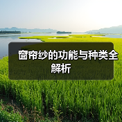 窗帘纱的功能与种类全解析(图3) 窗帘纱的功能与种类全解析(图3)