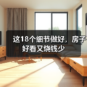 这18个细节做好，房子好看又烧钱少（图2）