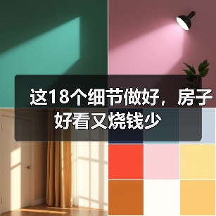 这18个细节做好，房子好看又烧钱少