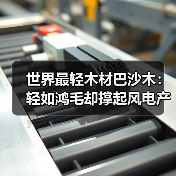 世界最轻木材巴沙木：轻如鸿毛却撑起风电产