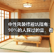 中性风装修避坑指南:90%的人踩过的雷,看完少花10万返工费(图1) 中性风装修避坑指南:90%的人踩过的雷,看完少花10万返工费(图1)