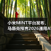 小米MINT平台发布,马斯克预言2026通用AI?(图2) 小米MINT平台发布,马斯克预言2026通用AI?(图2)