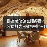 卧室装修怎么睡得香?分层灯光+隔音材料+科学床品打造助眠空间(图4) 卧室装修怎么睡得香?分层灯光+隔音材料+科学床品打造助眠空间(图4)