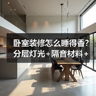 卧室装修怎么睡得香?分层灯光+隔音材料+科学床品打造助眠空间(图1) 卧室装修怎么睡得香?分层灯光+隔音材料+科学床品打造助眠空间(图1)