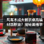 风车木成大板茶桌高端材质新宠?揭秘黑檀平替优选(图3) 风车木成大板茶桌高端材质新宠?揭秘黑檀平替优选(图3)