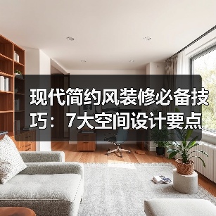 现代简约风装修必备技巧:7大空间设计要点详解(图2) 现代简约风装修必备技巧:7大空间设计要点详解(图2)