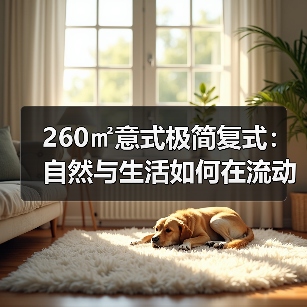 260㎡意式极简复式:自然与生活如何在流动中共生?(图4) 260㎡意式极简复式:自然与生活如何在流动中共生?(图4)