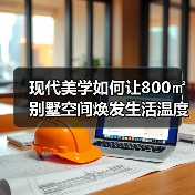 现代美学如何让800㎡别墅空间焕发生活温度？（图2）