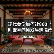 现代美学如何让800㎡别墅空间焕发生活温