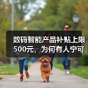 数码智能产品补贴上限500元,为何有人宁可放着便宜不占?(图3) 数码智能产品补贴上限500元,为何有人宁可放着便宜不占?(图3)
