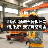 厨房吊顶选石膏板还是铝扣板？安装与防潮全