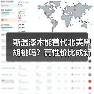 斯温漆木能替代北美黑胡桃吗?高性价比成新宠(图4) 斯温漆木能替代北美黑胡桃吗?高性价比成新宠(图4)