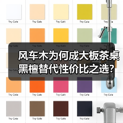 风车木为何成大板茶桌黑檀替代性价比之选？（图2）