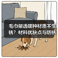 毛巾架选哪种材质不生锈?材料优缺点与防锈指南(图4) 毛巾架选哪种材质不生锈?材料优缺点与防锈指南(图4)