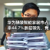 华为精装智能家居市占率44.7%断层领先,竞品如何追?(图4) 华为精装智能家居市占率44.7%断层领先,竞品如何追?(图4)