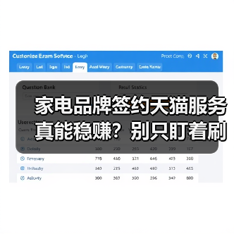 家电品牌签约天猫服务真能稳赚?别只盯着刷单和广告(图4) 家电品牌签约天猫服务真能稳赚?别只盯着刷单和广告(图4)