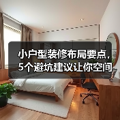小户型装修布局要点，5个避坑建议让你空间翻倍