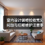 室内设计装修验收常见问题与后期维护注意事项全攻略