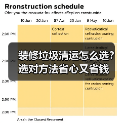 装修垃圾清运怎么选？选对方法省心又省钱（图3）