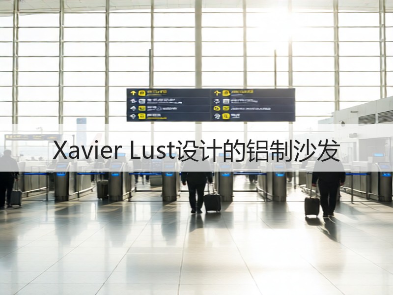 Xavier Lust设计的铝制沙发