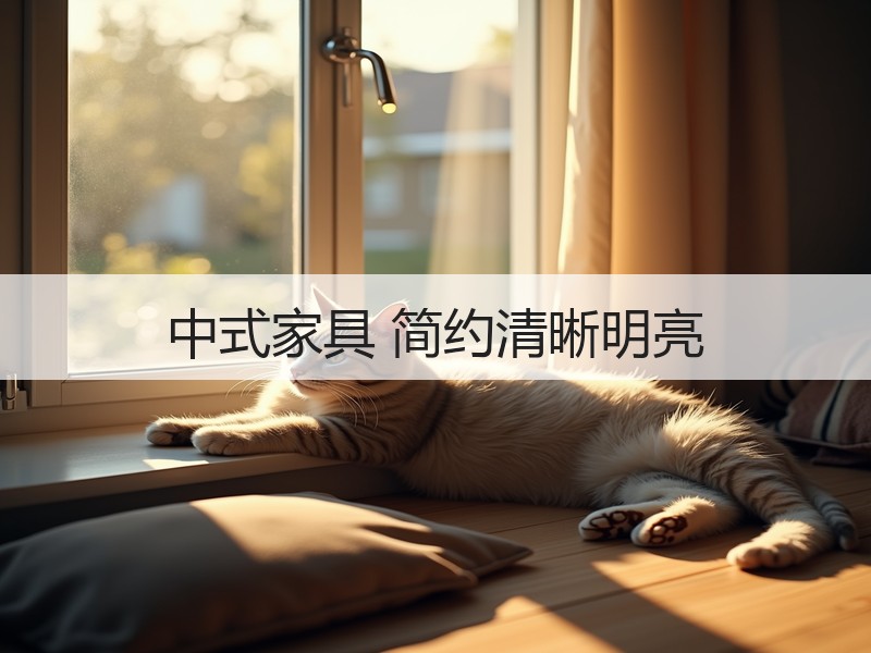 中式家具 简约清晰明亮