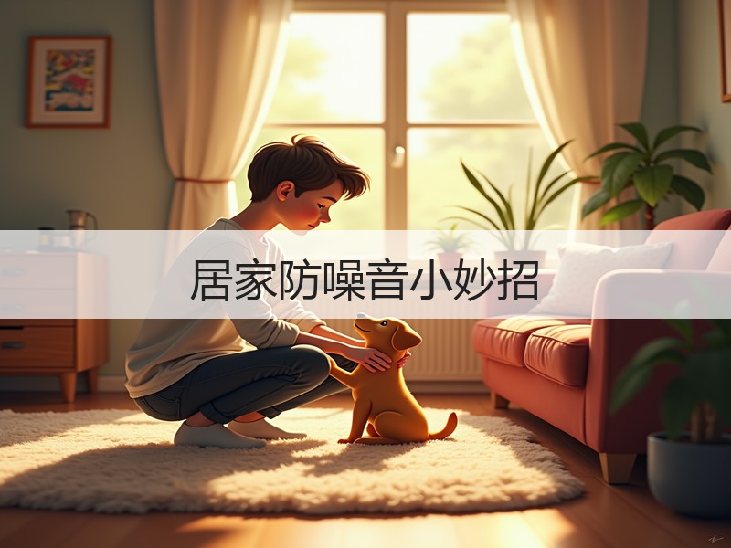 居家防噪音小妙招