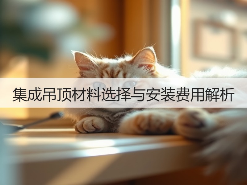集成吊顶材料选择与安装费用解析