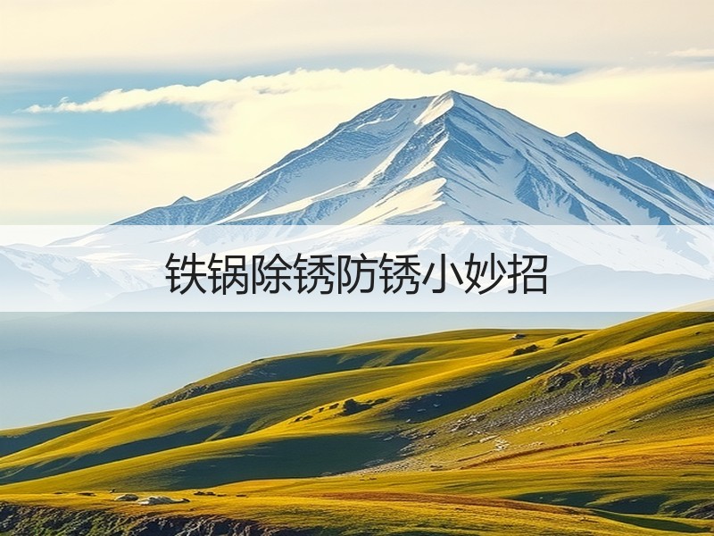 铁锅除锈防锈小妙招