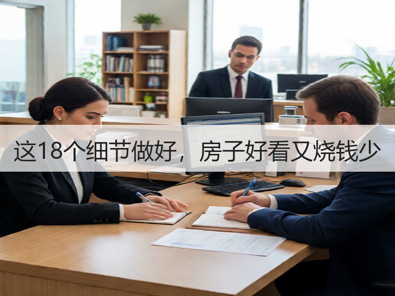 这18个细节做好，房子好看又烧钱少
