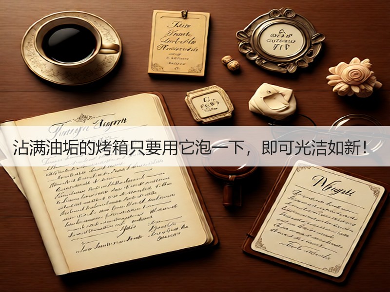 沾满油垢的烤箱只要用它泡一下，即可光洁如