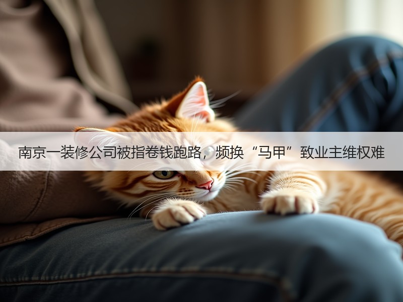 南京一装修公司被指卷钱跑路，频换“马甲”