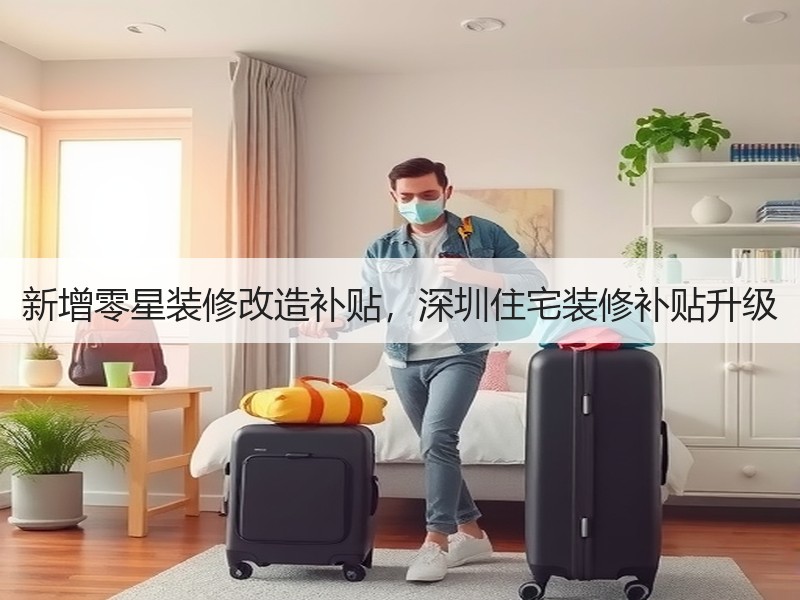 新增零星装修改造补贴，深圳住宅装修补贴升