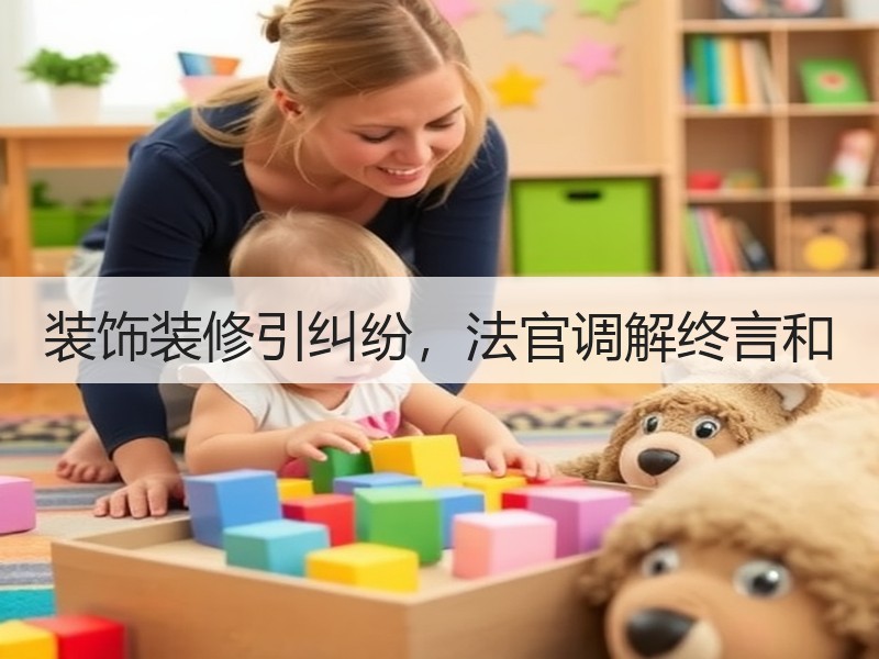 装饰装修引纠纷，法官调解终言和