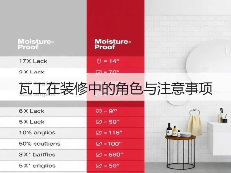 瓦工在装修中的角色与注意事项
