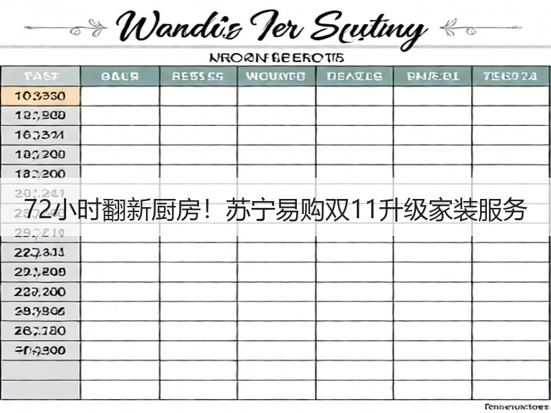 72小时翻新厨房！苏宁易购双11升级家装