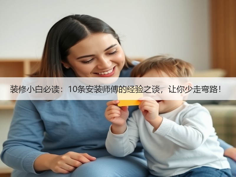 装修小白必读：10条安装师傅的经验之谈，