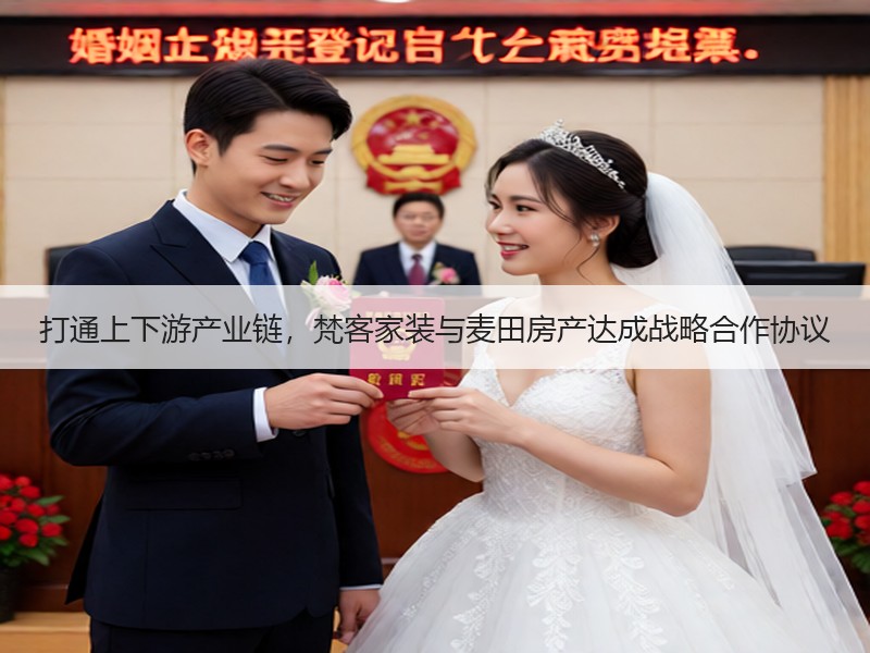 打通上下游产业链，梵客家装与麦田房产达成